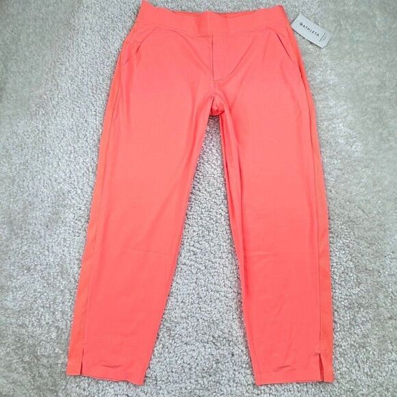 Athleta Brookyln Ankle Pant Neon Orange 14 NEW - Picture 2 of 11